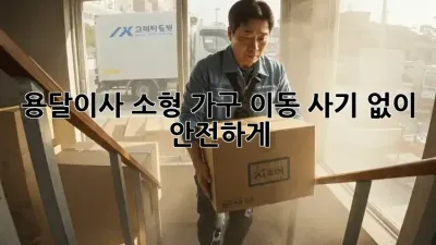 용달이사 소형 가구 이동: 사기 없이 안전하게!